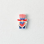 USA Independence Day Gnome Silicone Focal Beads 20pcs