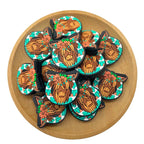 Silicone Focal Beads Flower Cattle Holding Floral Crown 20pcs 2