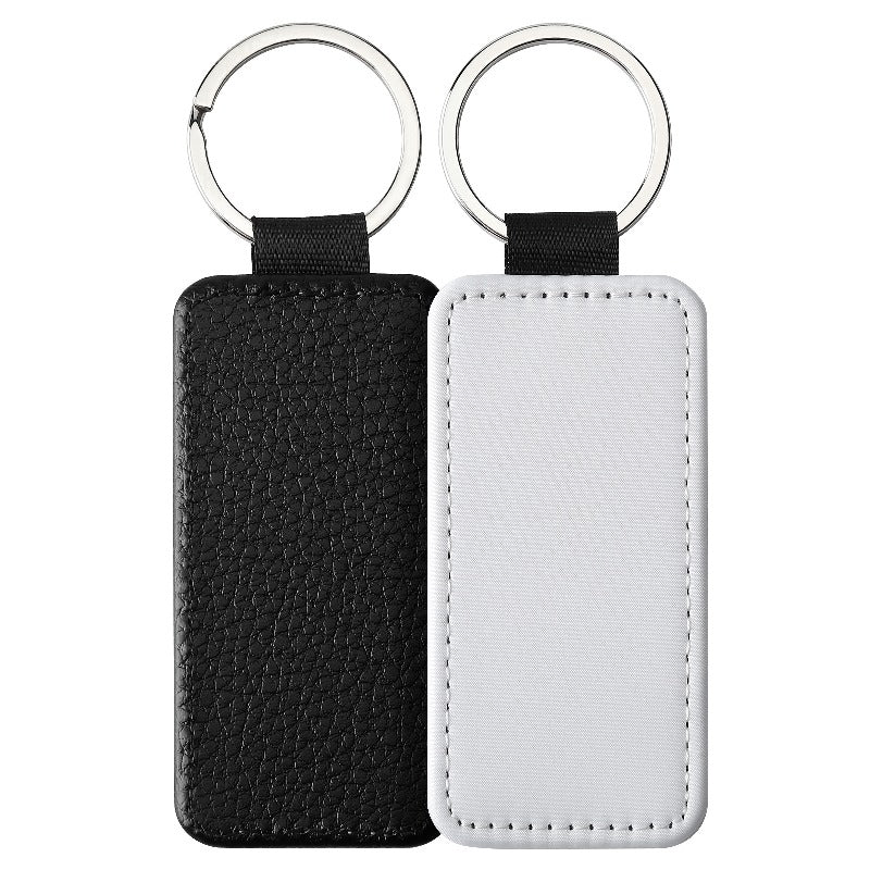 Sublimation Blank Keychain White Metal Ring Multiple Shapes 8