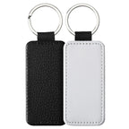 Sublimation Blank Keychain White Metal Ring Multiple Shapes 8