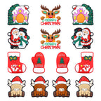 Silicone Focal Beads Christmas Tree House Kitty Merry Christmas 20pcs