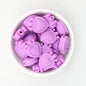 Colorful Heart Crown Silicone Focal Beads 20pcs 5