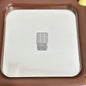 Striped Square Acrylic Beads 14mm Light Pastel Colors 10pcs 4
