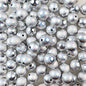 Laser Round Acrylic Beads 16mm Iridescent Glossy Colors 10pcs 9