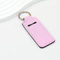 Neoprene Sublimation Lip Balm Chapstick Holder Keychain Solid Color - Pink