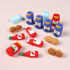 Silicone 3D Focal Beads Jam Bottle Mini Jars Bright Colors 20pcs 3