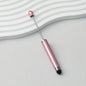 Beadable Stylus Pen Plastic Multi Color 3 in 1 Function - Candy Pink