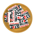 Silicone 3D Focal Beads Stop Bullying Red Handprint Stand Up Speak Out 2