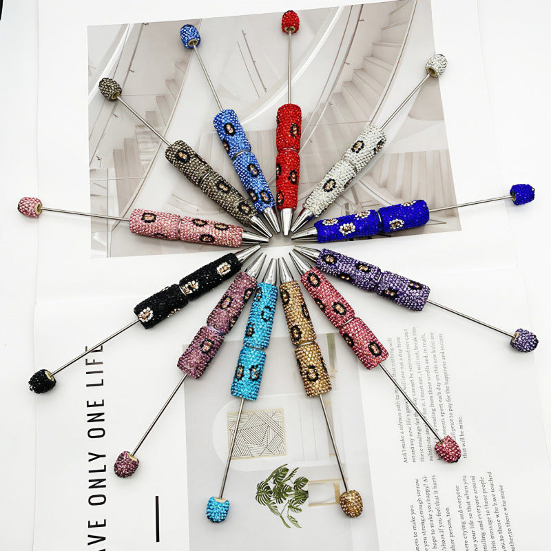 Beadable Pen Double Pack Leopard Print 4
