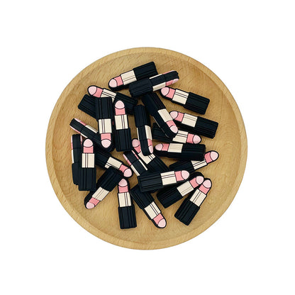 Lipstick Silicone Focal Beads 20pcs 2