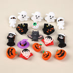 Silicone 3D Focal Beads Halloween Pumpkin Ghost Haunted House 20pcs 2