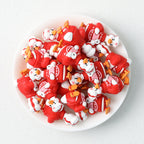 Red Doctor Outfit 3D Silicone Focal Beads 20pcs