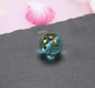 Vintage Phoenix Eye Lampwork Glass Beads 20mm Round 10pcs 8
