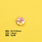 Plating Sweet Bow Doughnuts Resin Beads Glossy Pastel Colors 10pcs 7