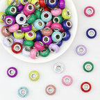 Crackled Round Acrylic Spacer Beads 14mm 50pcs