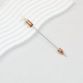 Beadable Double Head Point Drill Nail Tool Metal Handle 12.2cm - Light Rose Gold