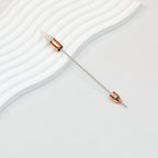 Beadable Double Head Point Drill Nail Tool Metal Handle 12.2cm - Light Rose Gold