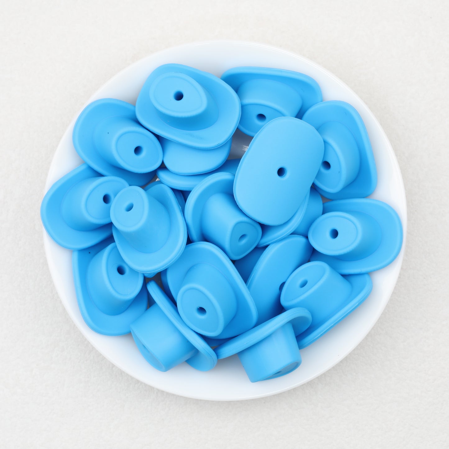 Western Style Silicone Cowboy Hat Focal Beads 20pcs 6