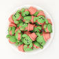 3D Cute Smiling Cactus Silicone Focal Beads 20pcs 3