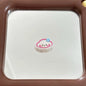 Acetate Texture Puppy Acrylic Flat Beads 22mm Pastel Floral 10pcs 3