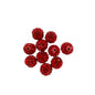 Clay Round Rhinestone Beads 10mm 6 Rows Crystal Sparkle 50pcs