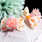 Fancy Heart Bow Acrylic Beads with Rhinestones 23mm 3pcs 10