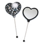 Beadable Heart Shape Handheld Makeup Mirror 20