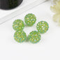 Bubblegum Ball Rhinestone Beads 12mm Multicolor Sparkle 50pcs 13