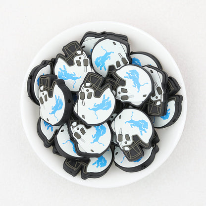 NFL Teams Silicone Focal Beads Football Helmet Design 20pcs - Team 12
