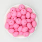 Solid Color Pumpkin Shaped Silicone Beads 20pcs