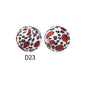 15mm Silicone Beads Rhombus Printed Design 50pcs 33
