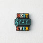 Silicone Focal Beads Dad Theme Legendary Dad Best Ever 20pcs
