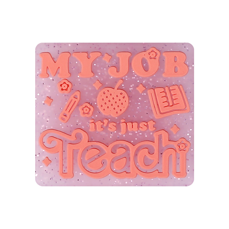 Silicone Focal Beads Library Reed Duck Book Phrase Set 20pcs 40