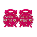 Silicone 3D Focal Beads Good Time Clock Raised Lettering