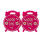 Silicone 3D Focal Beads Good Time Clock Raised Lettering