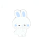 Silicone Focal Beads Rabbit Pastel Cheeks Detailing 10pcs 7