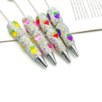 Beadable Pen with Fruit Strawberry Full Rhinestone Design 2