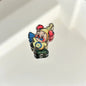 Double-Sided Embedded Pop Mart Twinkle Twinkle Enamel Acrylic Beads 5pcs 6