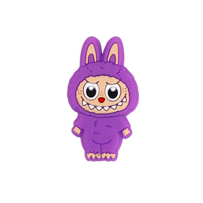 Silicone Focal Beads Bunny Characters Standing Upright 20pcs 6