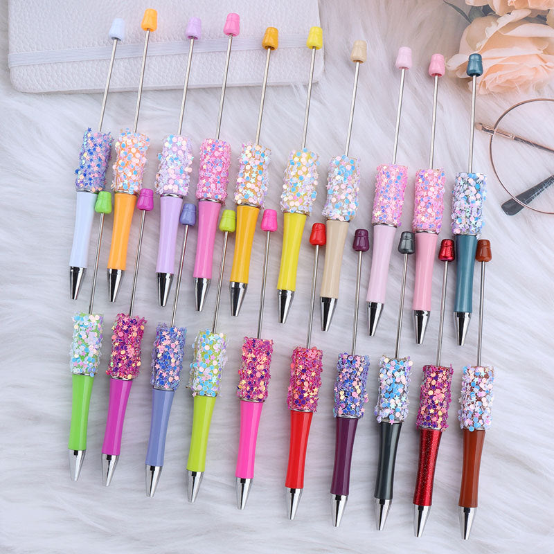 Star Sequin Creative Beadable Pen Plastic 2