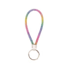 Diamond Wristlet Keychain Metal Flexible Loop Multiple Colors 6