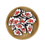 Silicone Focal Beads Kansas City Chiefs Logo Red White Arrowhead 20pcs 2