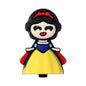 Silicone 3D Focal Beads Princess Smiling Face Colorful Design 12
