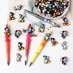 Silicone Focal Beads Disney Mickey Minnie Daisy Donald Duck Distinct Poses 20pcs 6