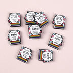 Silicone Focal Beads Library Reed Duck Book Phrase Set 20pcs 13