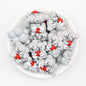 3D Heart Parent Child Koala Silicone Focal Beads 20pcs 3