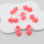 Pink 3D Silicone Focal Beads Octopus Design 20 pcs