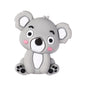Silicone 3D Focal Beads Koala Sitting Pose Pastel Colors 20pcs 10