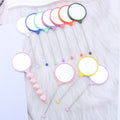 Beadable Mirrors Mini Handheld Round