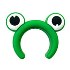 Silicone Focal Beads Frog Smiling Face Design 20pcs